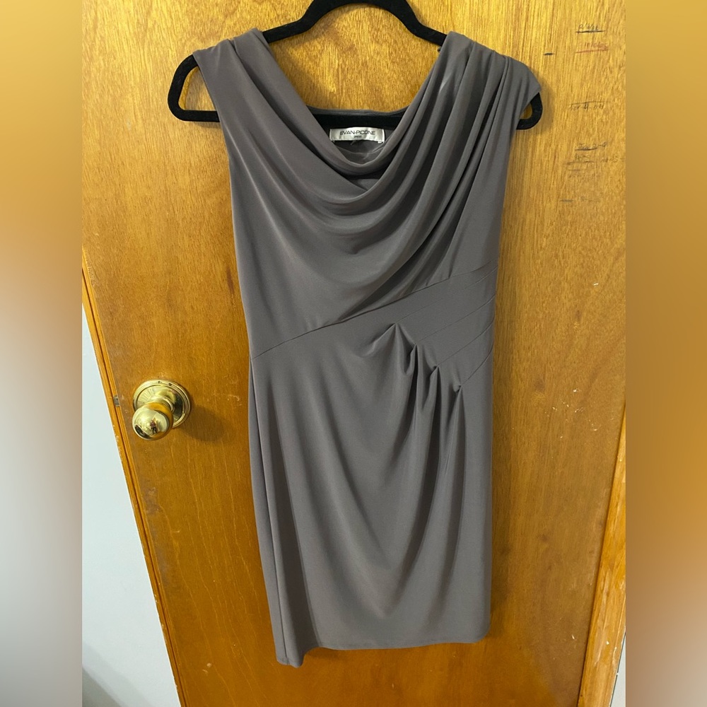 Evan Picone Gray Dress